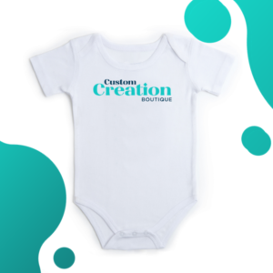 Body de bébé à manches courtes brodé