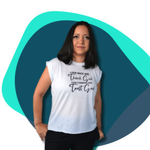 T-shirt imprimé "Fais confiance à Dieu"